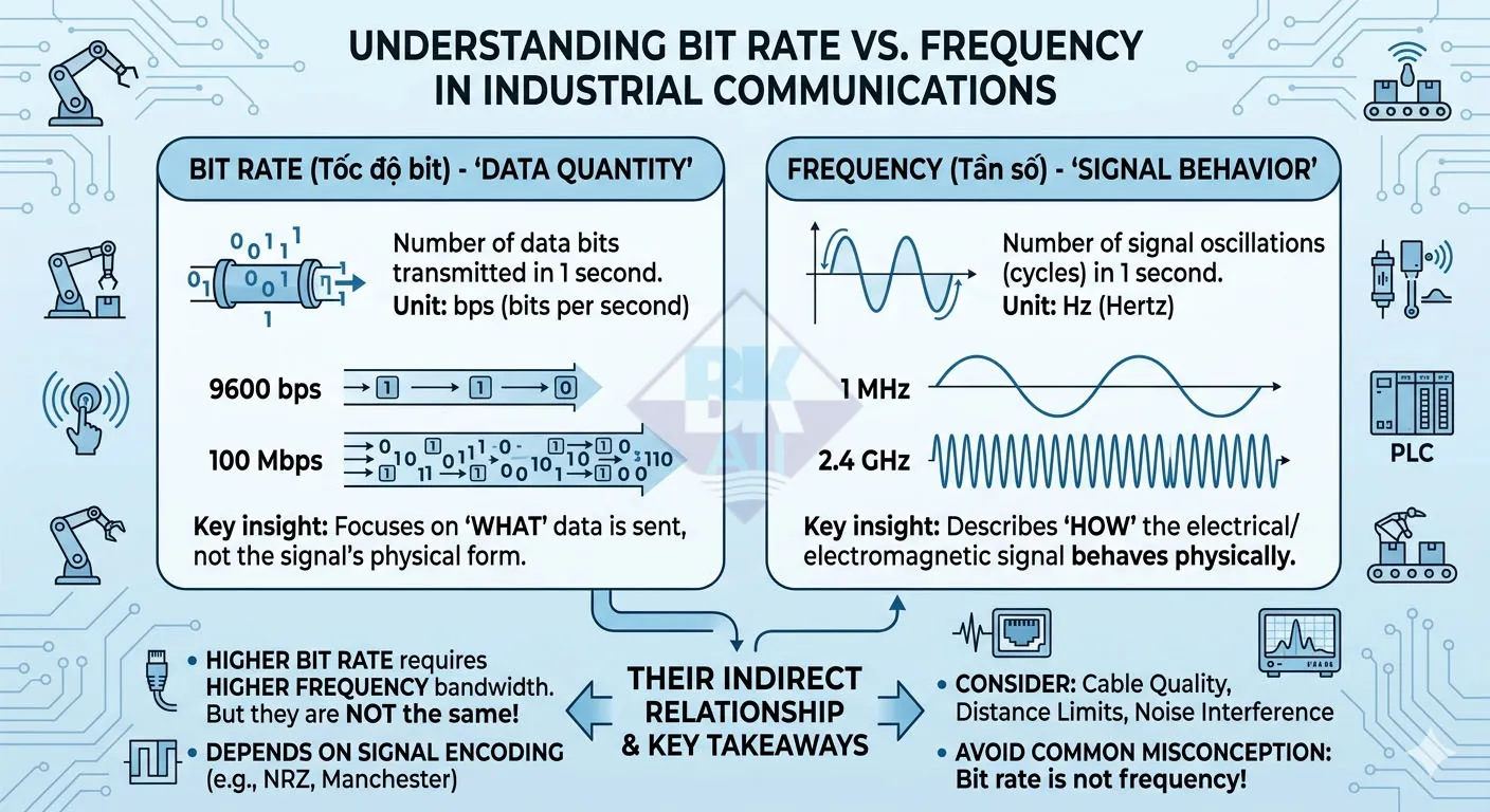 bit rate va frequency khac nhau the nao