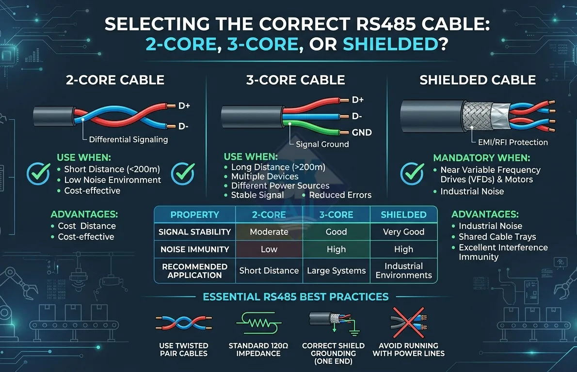 chon cap rs485 2 loi 3 loi co shield