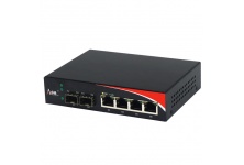 AES3204P: Bộ chuyển mạch sợi quang 4 cổng PoE 10/100/1000M