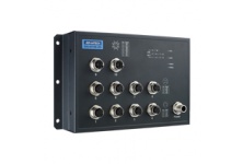 EKI-9510E-2GL:  EN50155 10-port Unmanaged M12 Ethernet Switch 24/48 VDC
