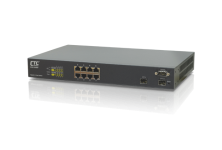 GSW-3208MP:    8x GbE, RJ45+ 2 Dual Rate SFP L2 Managed PoE Switch
