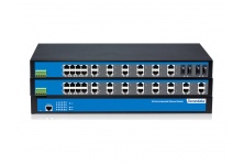 IES1024-16F:  Switch công nghiệp hỗ trợ 16 cổng Quang tốc độ 100Base-F(X) và 8 cổng Ethernet tốc độ 10/100Base-T(X) (RJ45)
