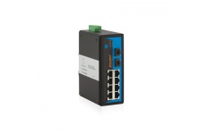 IES2010-2GS: Switch công nghiệp 8 cổng Ethernet 10/100M + 2 cổng Quang Gigabit (khe SFP)