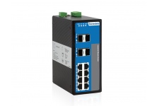 IES3012G-4GS:  Switch công nghiệp hỗ trợ 4 cổng Quang tốc độ 1000Base-SFP và 8 cổng Ethernet tốc độ 10/100/1000Base-T(X) (RJ45)