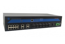 IES5024-12F(S): Switch công nghiệp có chức năng quản lý, Plug-and-Play với 12 cổng 10/100 BaseTX + 12 cổng 100BaseFX
