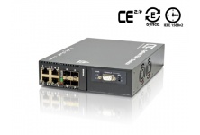 MSW-404S: 4x GbE, RJ45 + 4x Dual Rate SFP L2+ Carrier Ethernet Switch (NID) with SyncE
