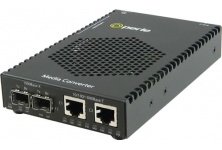 S-1110DP-DSFP: Bộ chuyển đổi quang điện độc lập 10/100/1000 Gigabit Ethernet wPoE PSE.
