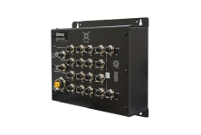 TES-3162GT-M12-BP1:  Switch công nghiệp hỗ trợ tiêu chuẩn EN50155 gồm 16 x M12 connector (4-pin D-coding) tốc độ 10/100Base-T(X) Ports in M12 Auto MDI/MDIX và 2 x M12 connector (8-pin A-coding) tốc độ 10/100/1000Base-T(X) ports in M12