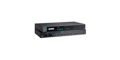 CN2650-16:  Bộ chuyển đổi 16 cổng RJ-45 8pin/RS-232/422/485, 2 cổng 10/100M Ethernet, 15kV ESD, nguồn cấp 100VAC ~ 240VAC