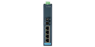 EKI-2525M-BE: 4-port Ethernet Switch w/ 1-port 100FX Multi-mode