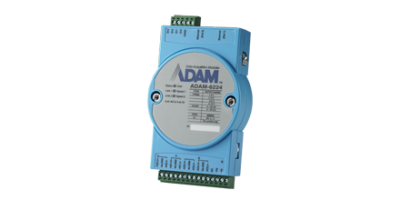 ADAM-6224: Module ngõ ra 4 kênh tín hiệu tương tự AO, ngõ vào số 4 kênh DI, cách ly quang, hỗ trợ modbus TCP