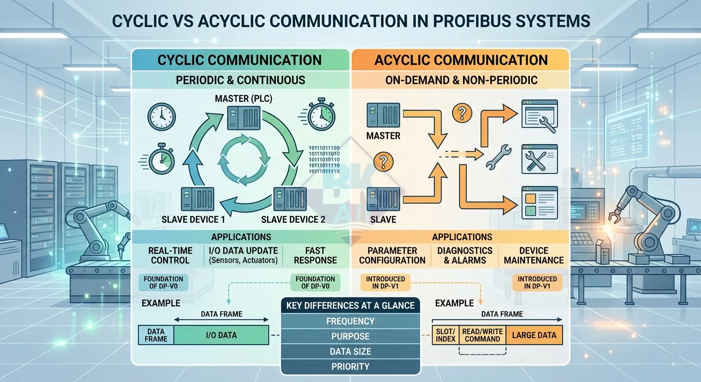 cyclic vs acyclic profibus