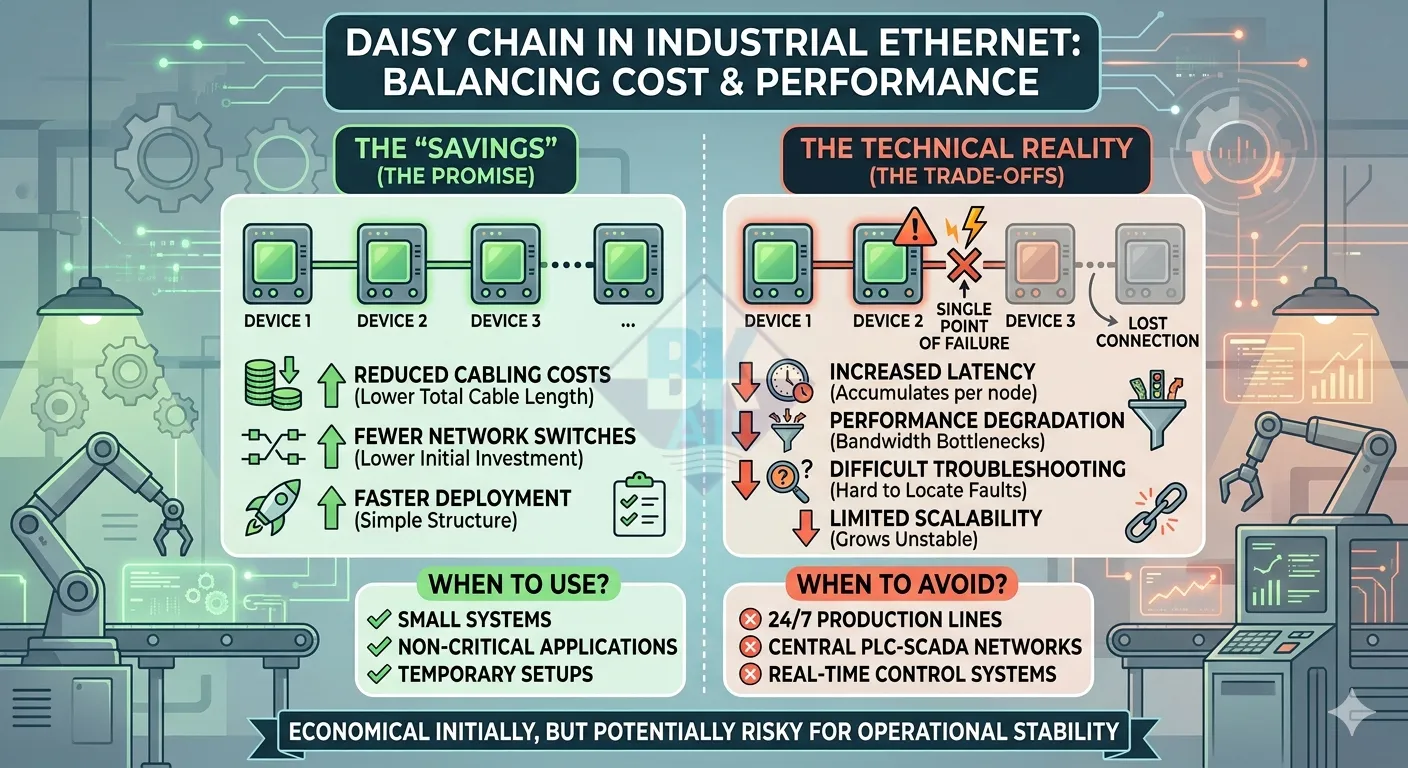 daisy chain ethernet cong nghiep