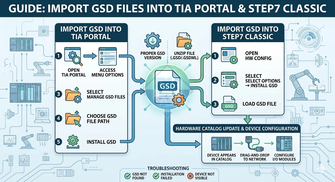 import file gsd vao tia portal step7