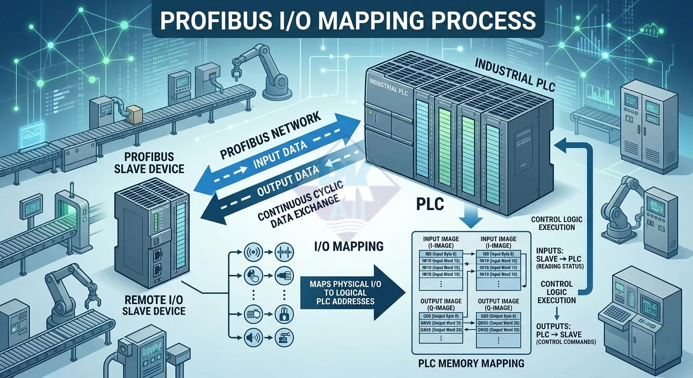 mapping io profibus vao plc siemens