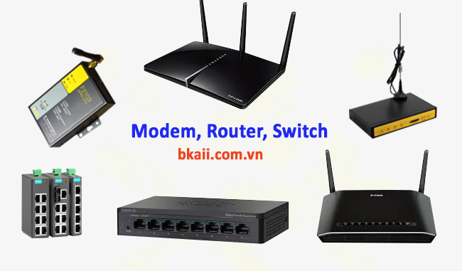 phân biệt modem router switch trong mạng ethernet