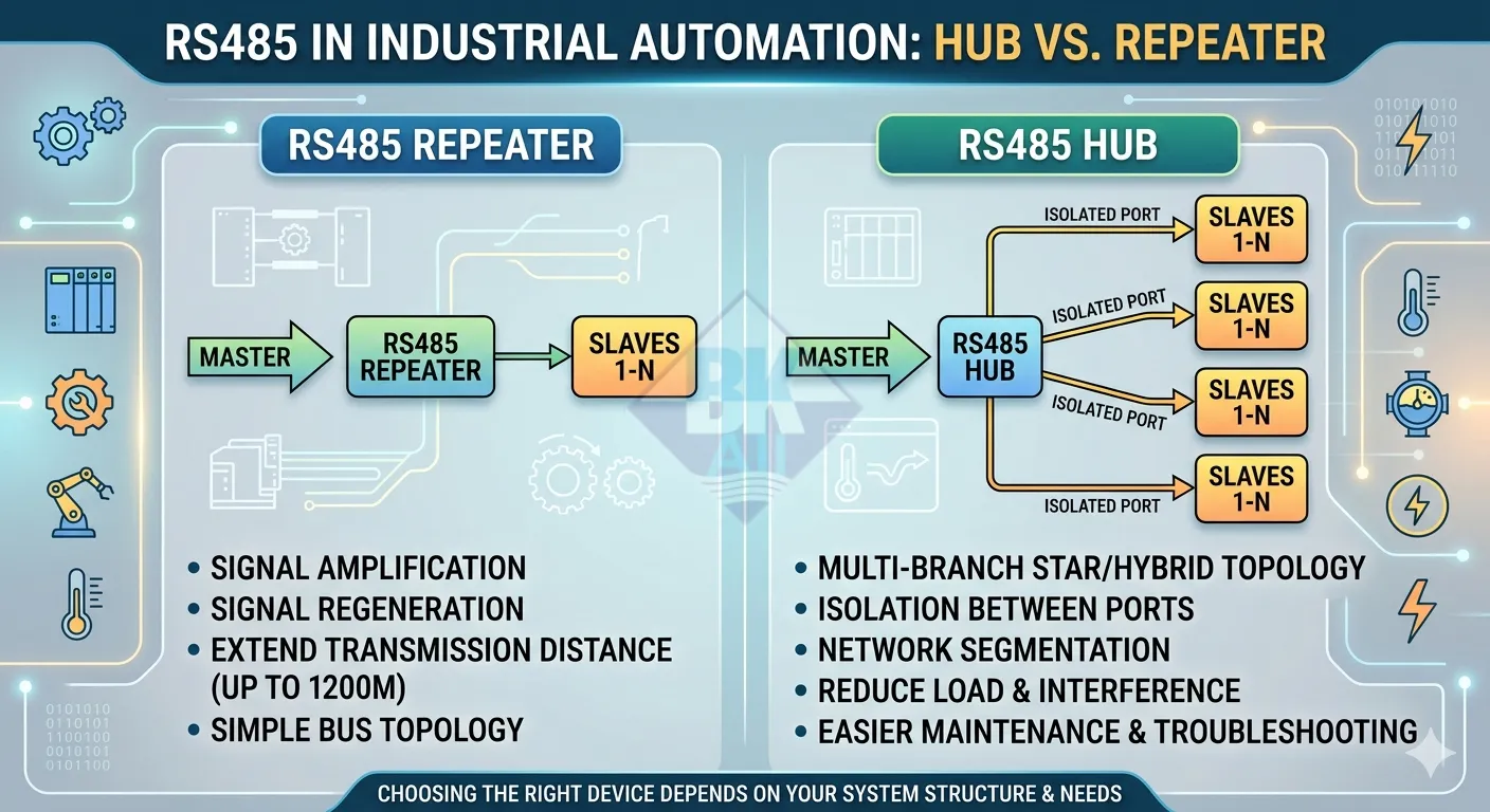 rs485 hub va repeater la gi