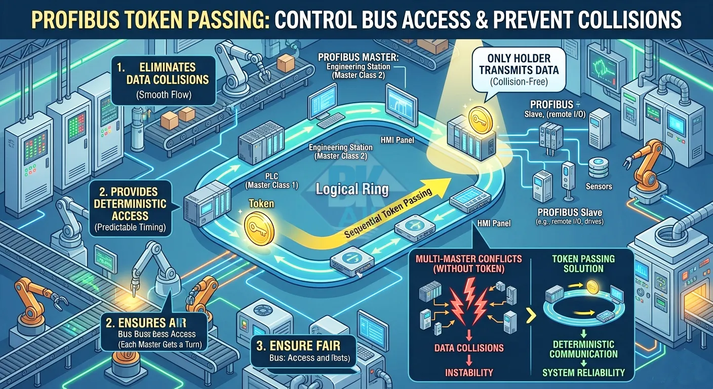token passing profibus la gi co che dieu khien bus
