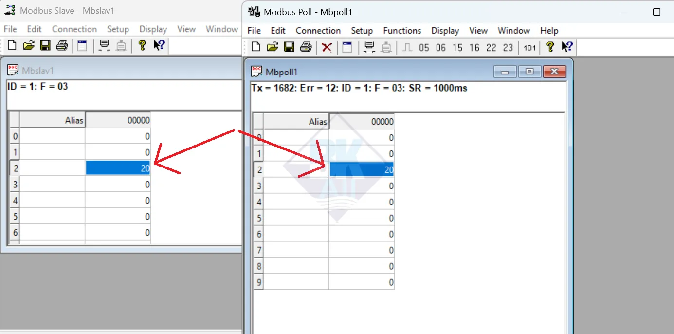 modbus poll read holding register